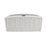 Cosmetics Storage Box Dust Proof Wall Mounted Makeup Organizer Punch Free Skin Care Product Rack for Bathroom White