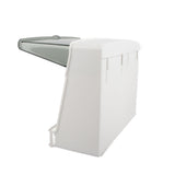 Cosmetics Storage Box Dust Proof Wall Mounted Makeup Organizer Punch Free Skin Care Product Rack for Bathroom White