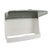 Cosmetics Storage Box Dust Proof Wall Mounted Makeup Organizer Punch Free Skin Care Product Rack for Bathroom White - Extra Image