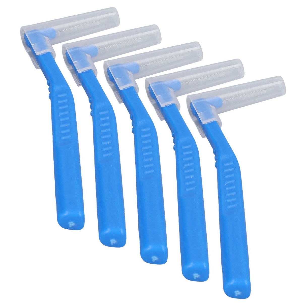 5pcs L Shaped Interdental Brushes Effective Cleaning Plaque Removal Braces Brush for Tooth Care Blue