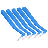 5pcs L Shaped Interdental Brushes Effective Cleaning Plaque Removal Braces Brush for Tooth Care Blue