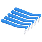 5pcs L Shaped Interdental Brushes Effective Cleaning Plaque Removal Braces Brush for Tooth Care Blue - Extra Image
