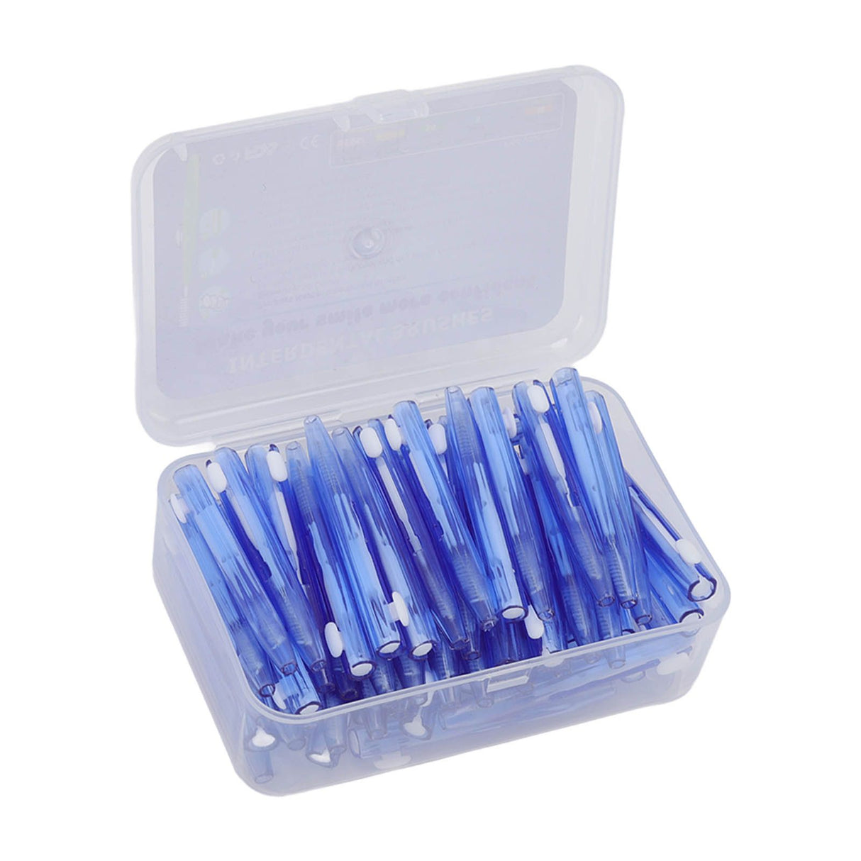 60Pcs Interdental Brush Practical Slim Braces Cleaner with PP Handle for Adults Children Orthodontic Care Blue