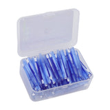 60Pcs Interdental Brush Practical Slim Braces Cleaner with PP Handle for Adults Children Orthodontic Care Blue