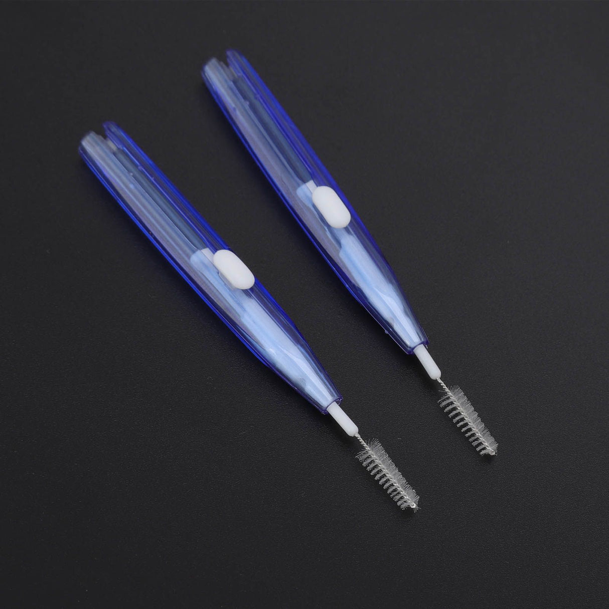 60Pcs Interdental Brush Practical Slim Braces Cleaner with PP Handle for Adults Children Orthodontic Care Blue