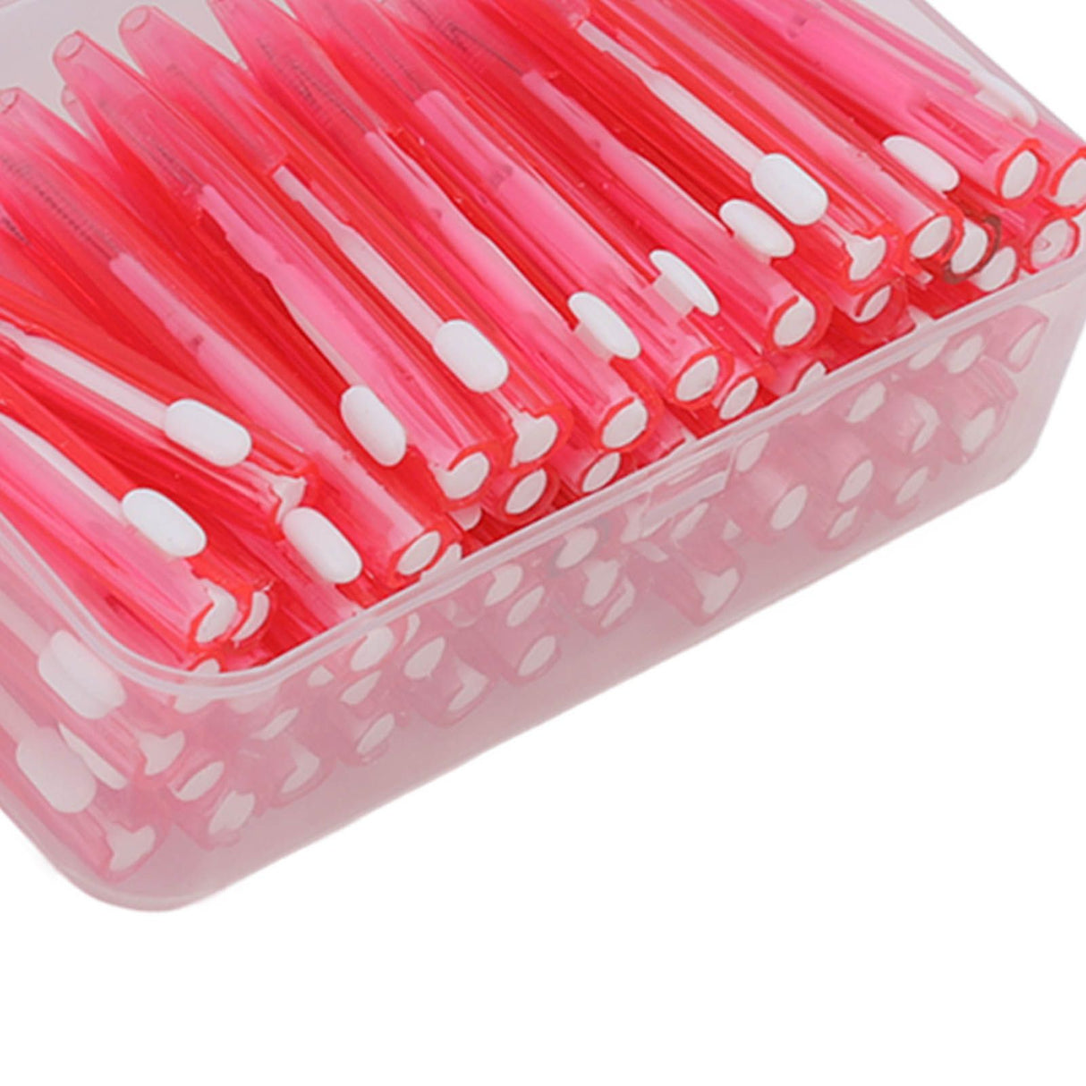 60Pcs Interdental Brush Practical Slim Braces Cleaner with PP Handle for Adults Children Orthodontic Care Pink