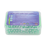60Pcs Interdental Brush Practical Slim Braces Cleaner with PP Handle for Adults Children Orthodontic Care Green