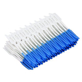 Interdental Brush Disposable Soft Dental Cleaning Floss Toothpicks for Oral Care Adults Children 160pcs Blue - Close-Up Angle