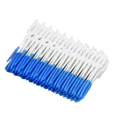 Interdental Brush Disposable Soft Dental Cleaning Floss Toothpicks for Oral Care Adults Children 160pcs Blue - Low Angle