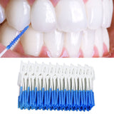 Interdental Brush Disposable Soft Dental Cleaning Floss Toothpicks for Oral Care Adults Children 160pcs Blue