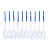 Interdental Brush Disposable Soft Dental Cleaning Floss Toothpicks for Oral Care Adults Children 160pcs Blue