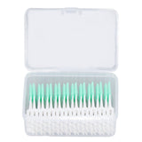 Interdental Brush Disposable Soft Dental Cleaning Floss Toothpicks for Oral Care Adults Children 160pcs Green