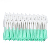 Interdental Brush Disposable Soft Dental Cleaning Floss Toothpicks for Oral Care Adults Children 160pcs Green