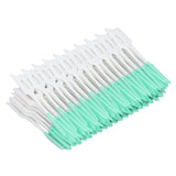 Interdental Brush Disposable Soft Dental Cleaning Floss Toothpicks for Oral Care Adults Children 160pcs Green - Close-Up Angle