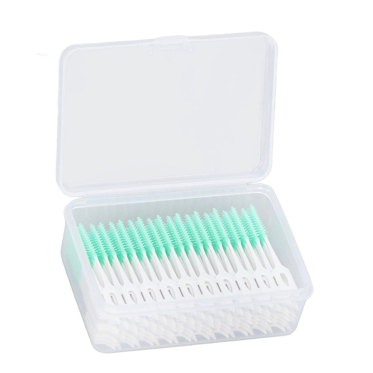 Interdental Brush Disposable Soft Dental Cleaning Floss Toothpicks for Oral Care Adults Children 160pcs Green