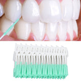 Interdental Brush Disposable Soft Dental Cleaning Floss Toothpicks for Oral Care Adults Children 160pcs Green