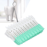 Interdental Brush Disposable Soft Dental Cleaning Floss Toothpicks for Oral Care Adults Children 160pcs Green