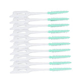 Interdental Brush Disposable Soft Dental Cleaning Floss Toothpicks for Oral Care Adults Children 160pcs Green - Extra Image