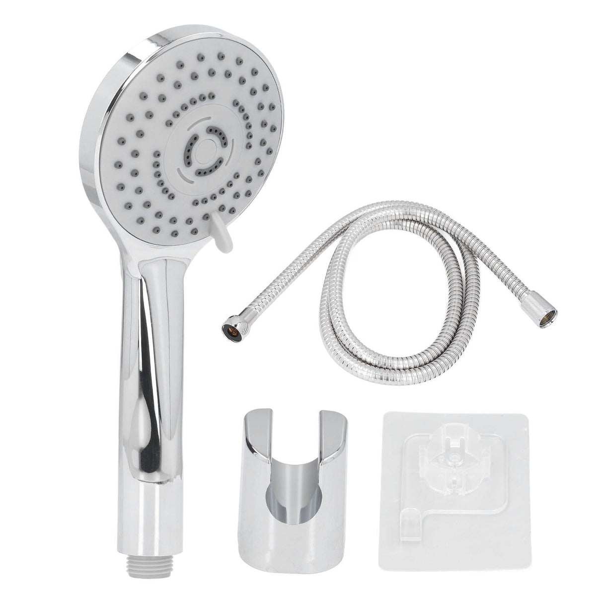 Handheld Shower Head Female Male Thread G1/2 Supercharged Punching Free Wall Mount Shower Head for Bathroom