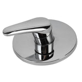 Concealed Shower Faucet Hot Cold Water Rust Proof Wall Mounted Mixer Tap for Home Hotel - Side View
