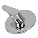 Concealed Shower Faucet Hot Cold Water Rust Proof Wall Mounted Mixer Tap for Home Hotel - Top-Down View