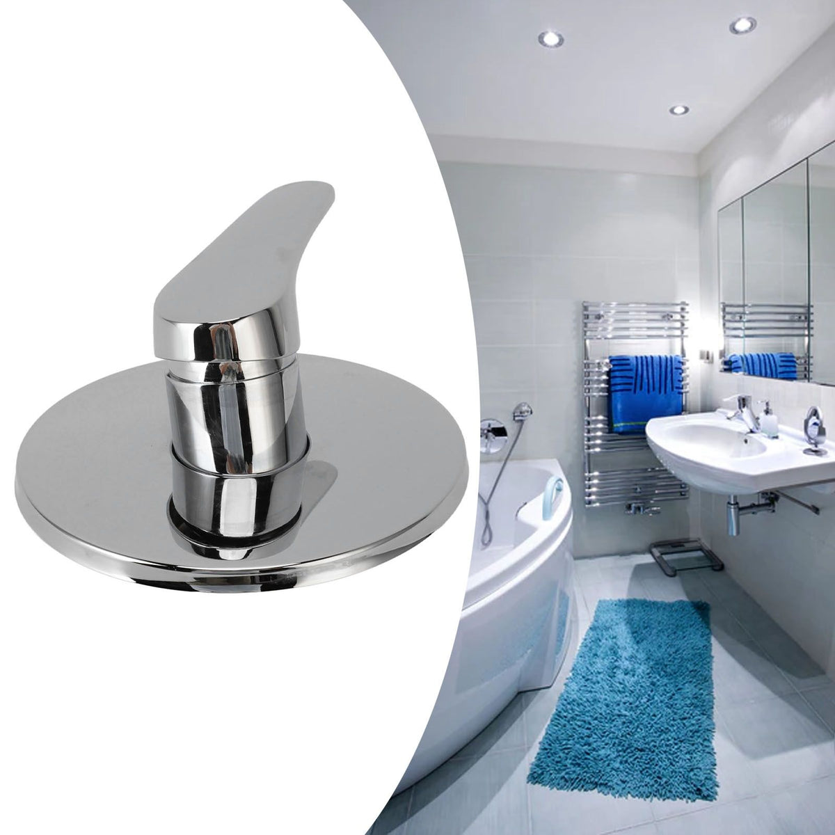Concealed Shower Faucet Hot Cold Water Rust Proof Wall Mounted Mixer Tap for Home Hotel