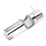 Shower Head Holder ABS Chromeplate Adjustable Anti Slip Shower Slide Rail Bar Holder for Bathroom - Low Angle