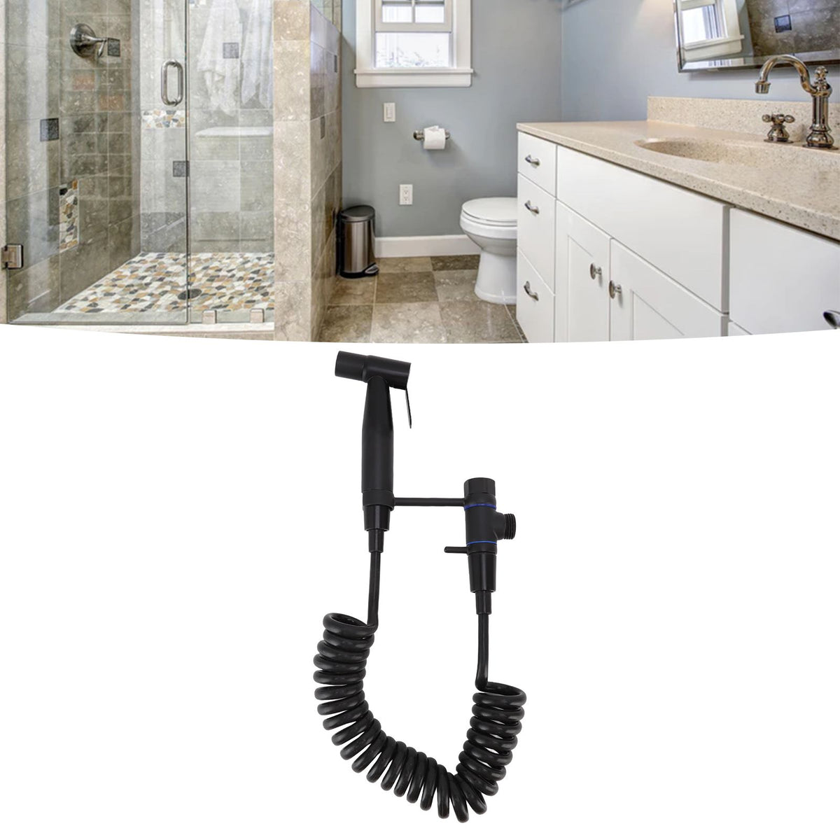 Handheld Toilet Sprayer Full Pressure Stainless Steel Leakproof Bidet Sprayer for Bathroom