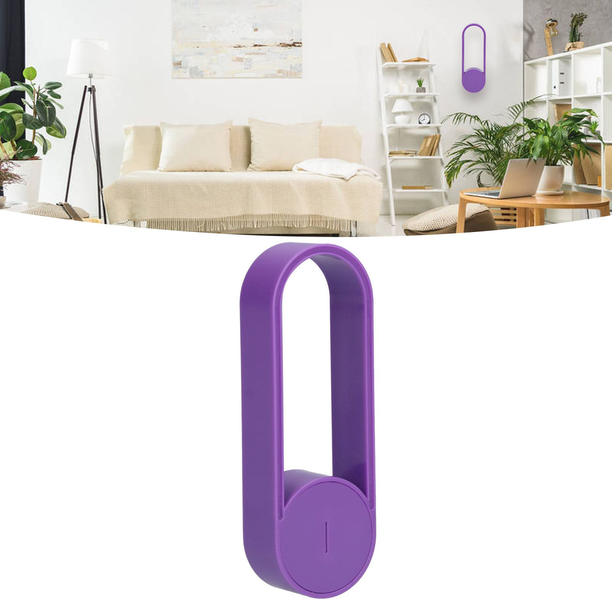 Car Air Purifier Negative Ion Plug in Smoke Removing USB Powered 5V for Home OfficePurple