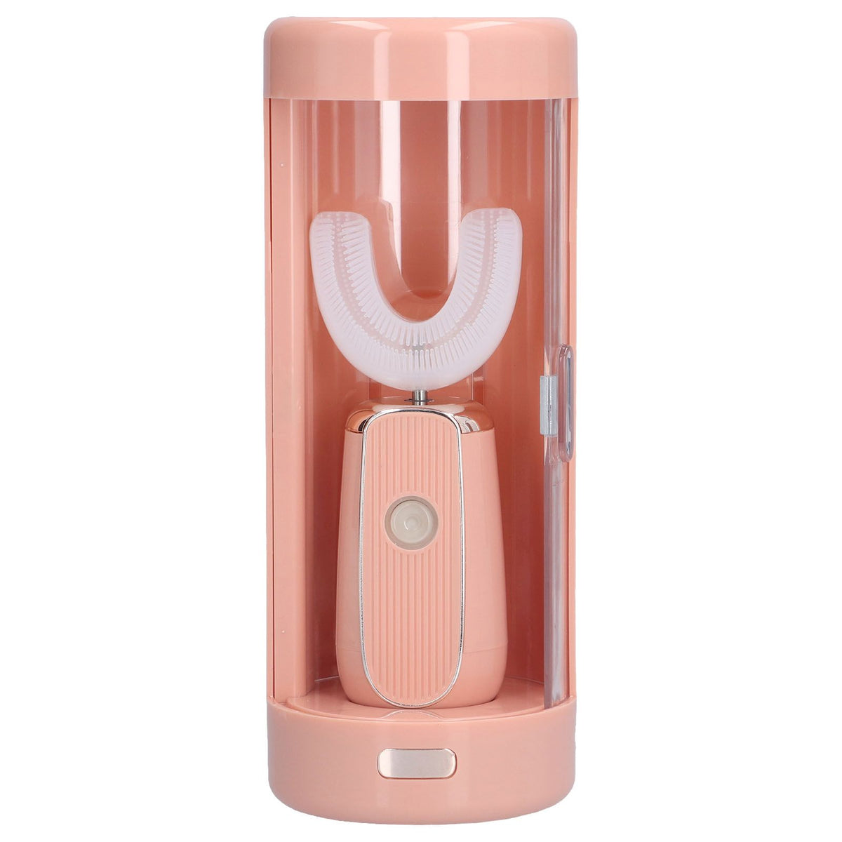 Electric Toothbrush Portable USB Charging IPX7 Waterproof Ultrasonic Toothbrush with Sterilization BoxPink