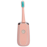 Electric Toothbrush Portable USB Charging IPX7 Waterproof Ultrasonic Toothbrush with Sterilization BoxPink - Rear View