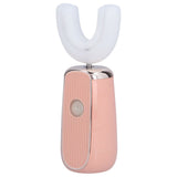 Electric Toothbrush Portable USB Charging IPX7 Waterproof Ultrasonic Toothbrush with Sterilization BoxPink