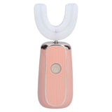Electric Toothbrush Portable USB Charging IPX7 Waterproof Ultrasonic Toothbrush with Sterilization BoxPink