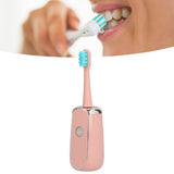 Electric Toothbrush Portable USB Charging IPX7 Waterproof Ultrasonic Toothbrush with Sterilization BoxPink