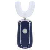 Electric Toothbrush Portable USB Charging IPX7 Waterproof Ultrasonic Toothbrush with Sterilization BoxBlue