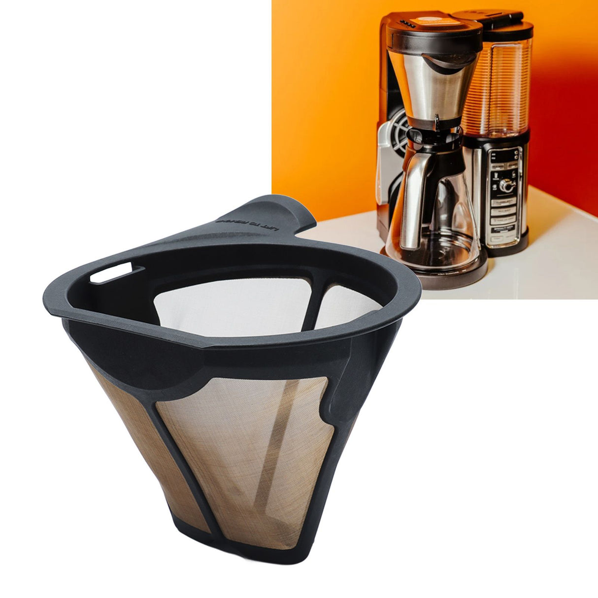 Coffee Filter Screen Replacement Washable Reusable Coffee Strainer for NINJA CF097 CF090 CF091