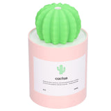 280ml Cactus Desktop Humidifier USB Power Supply Mute Nano Atomization HumidifierPink - Close-Up Angle