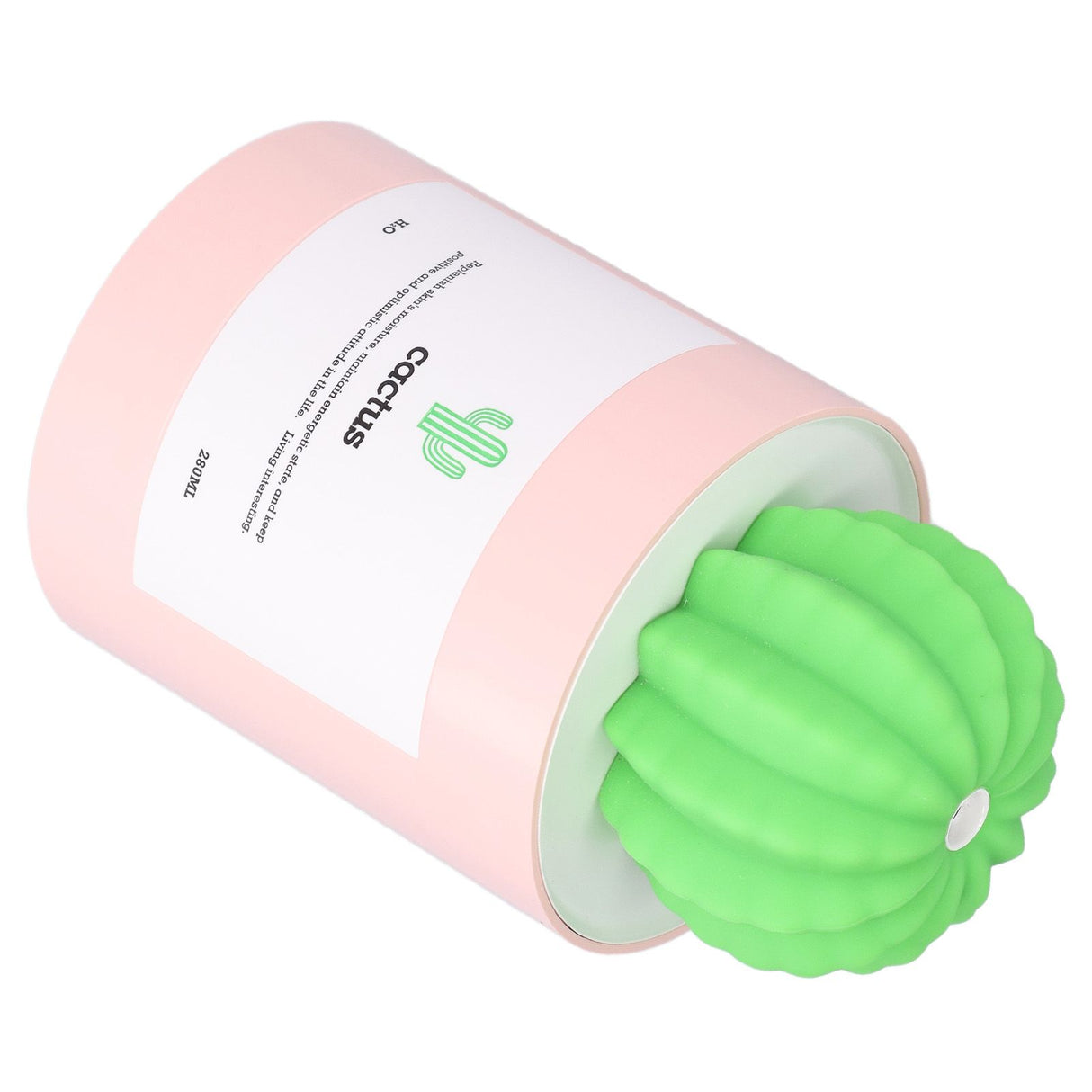 280ml Cactus Desktop Humidifier USB Power Supply Mute Nano Atomization HumidifierPink