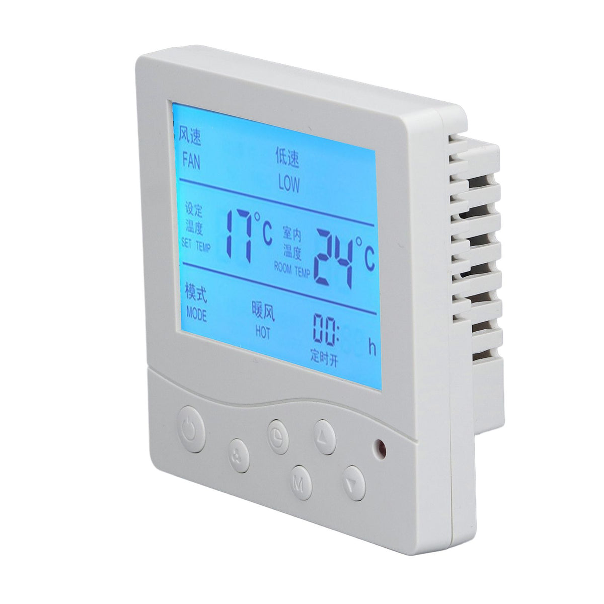 Central Air Conditioning Thermostat Reliable Anti Interference Smart LCD Thermostat for Home 220V