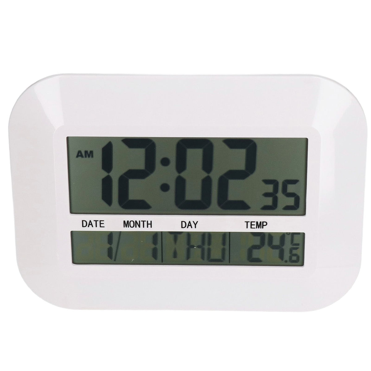 Electronic Alarm Clock Real Time Temperature Monitoring Ingenious Setting Desk Type Electronic Clock