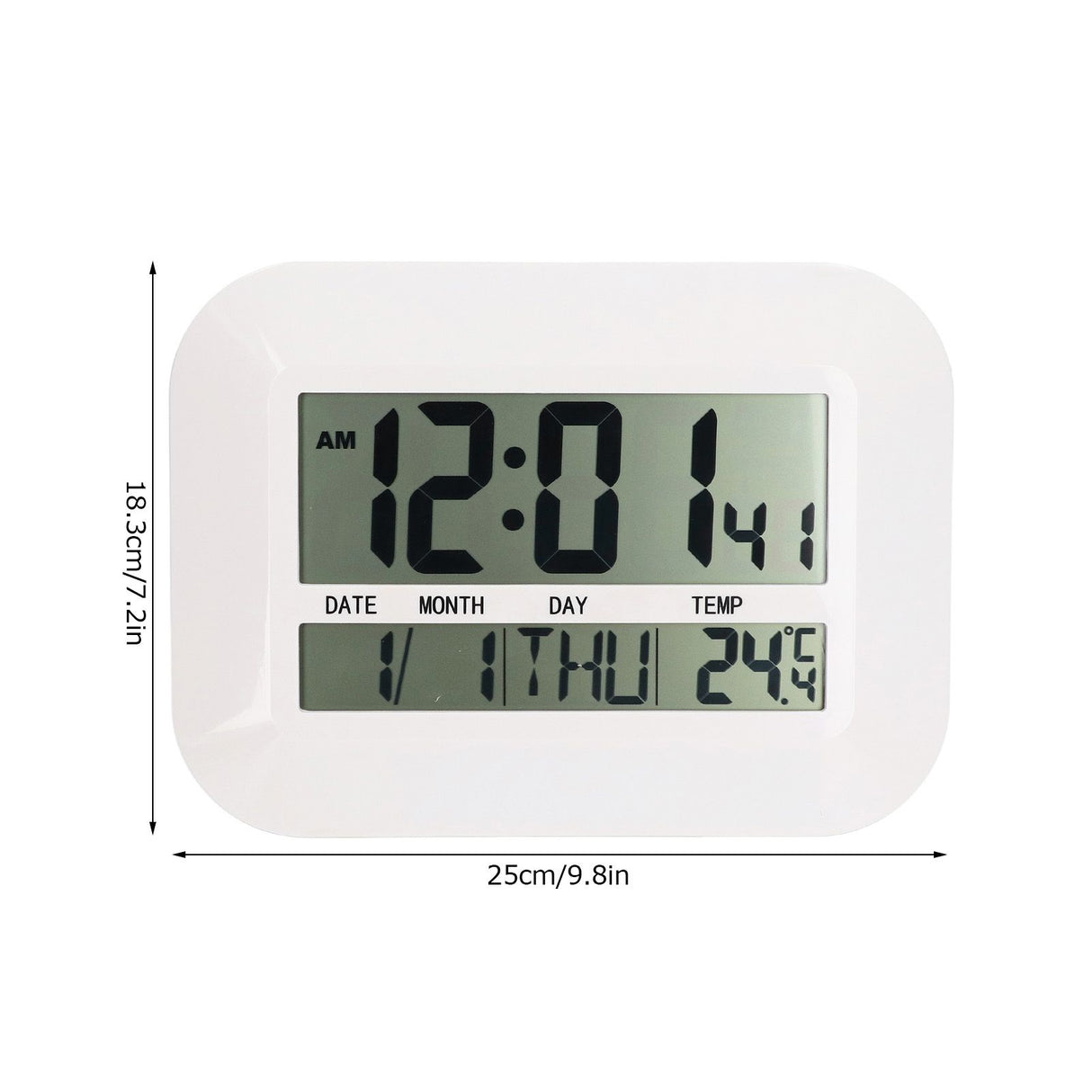 Electronic Alarm Clock Real Time Temperature Monitoring Ingenious Setting Desk Type Electronic Clock