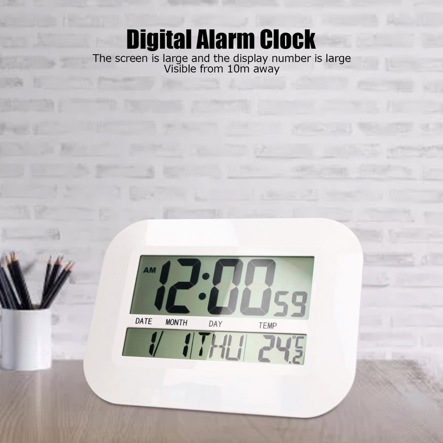 Electronic Alarm Clock Real Time Temperature Monitoring Ingenious Setting Desk Type Electronic Clock