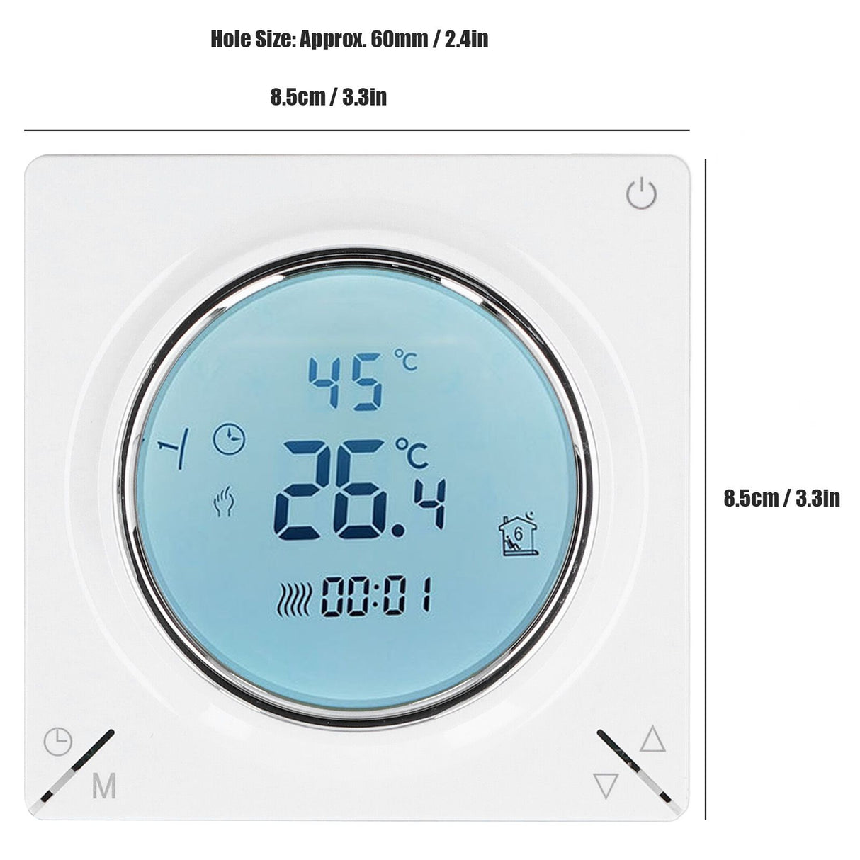 Thermostat NTC Thermistor LCD Screen High Accuracy Intelligent Control Flushbonading Temperature Controller AC220V