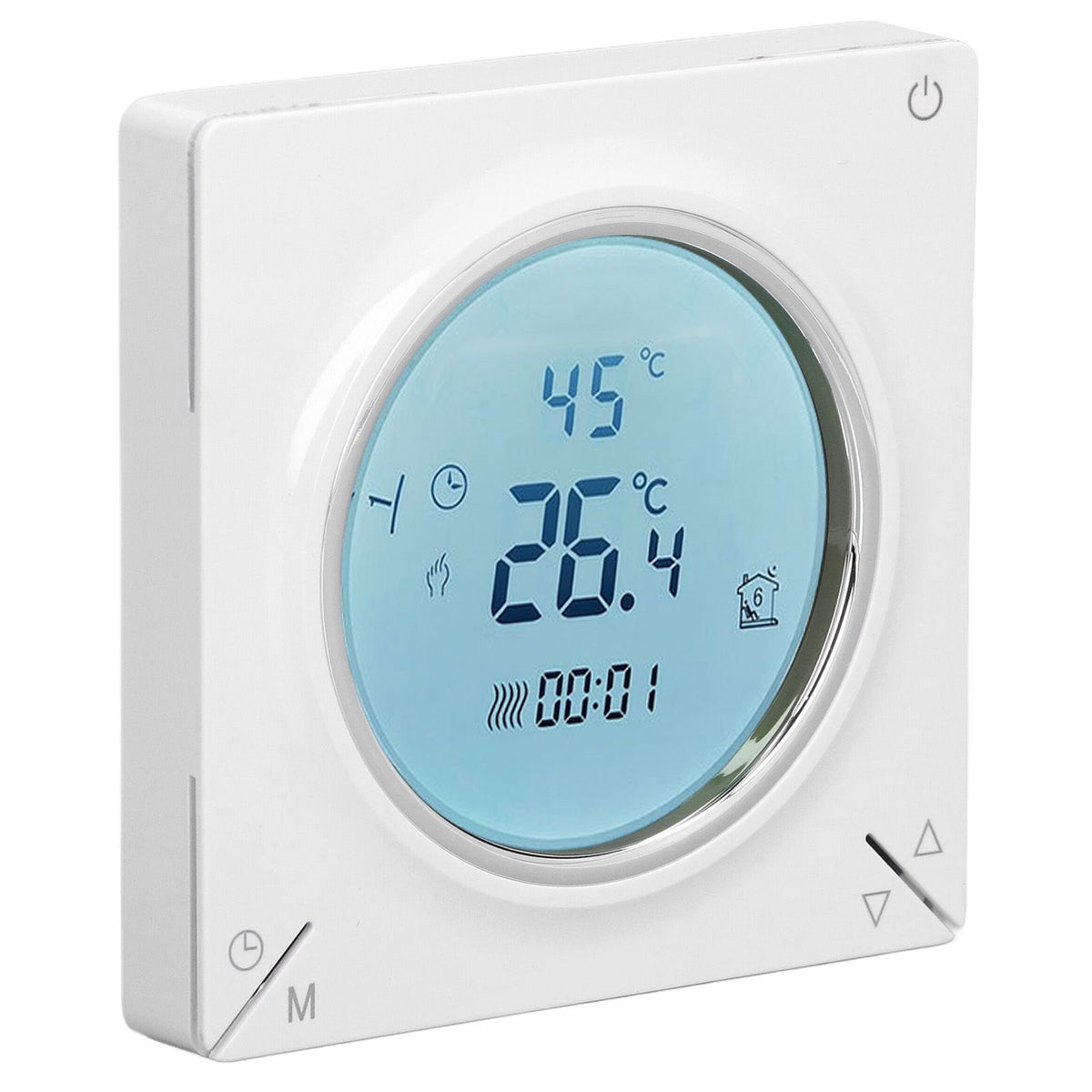Smart Thermostat Fast Reading Reliable Chip Strong Anti Interference Practical LCD Screen Thermostat for Home