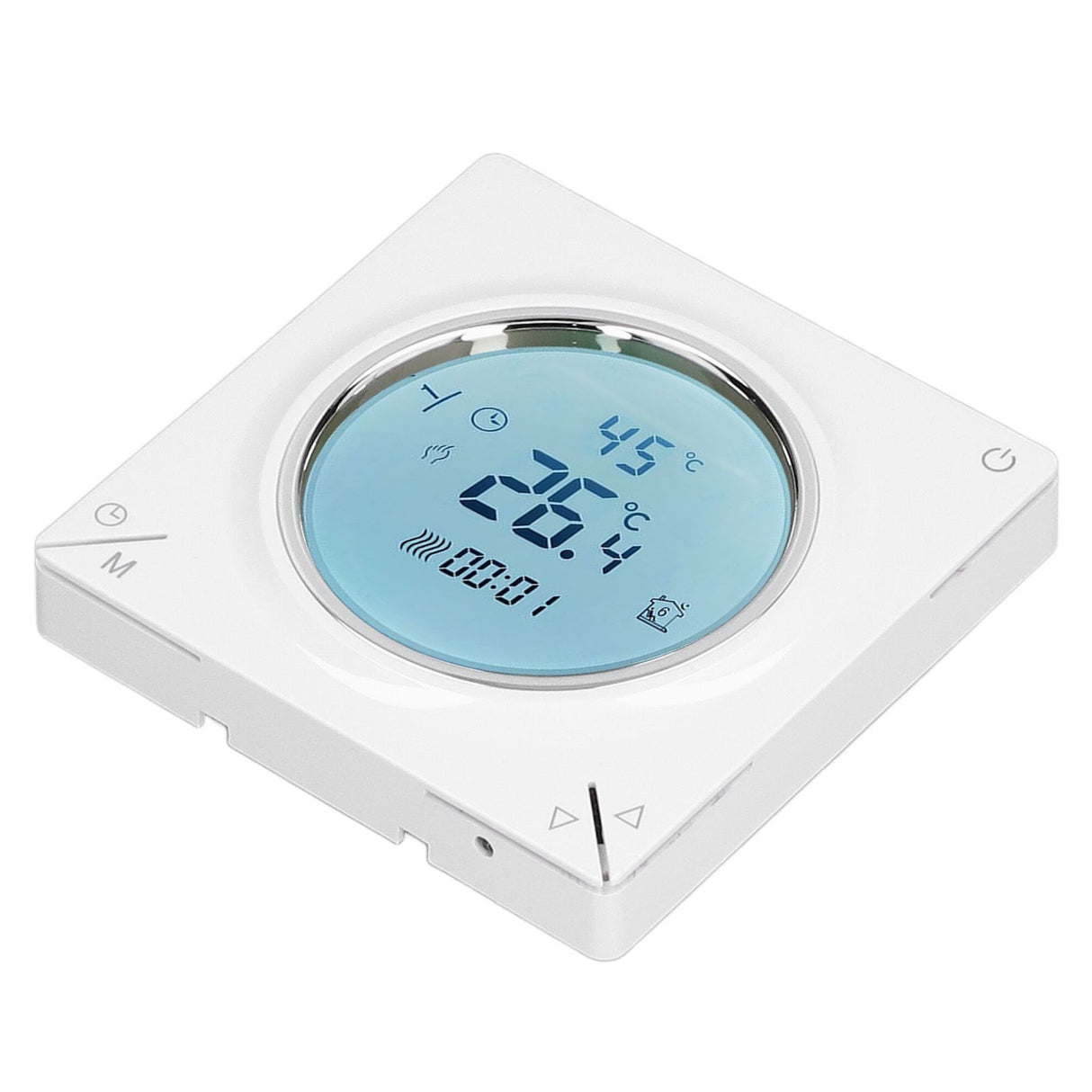 Smart Thermostat Fast Reading Reliable Chip Strong Anti Interference Practical LCD Screen Thermostat for Home