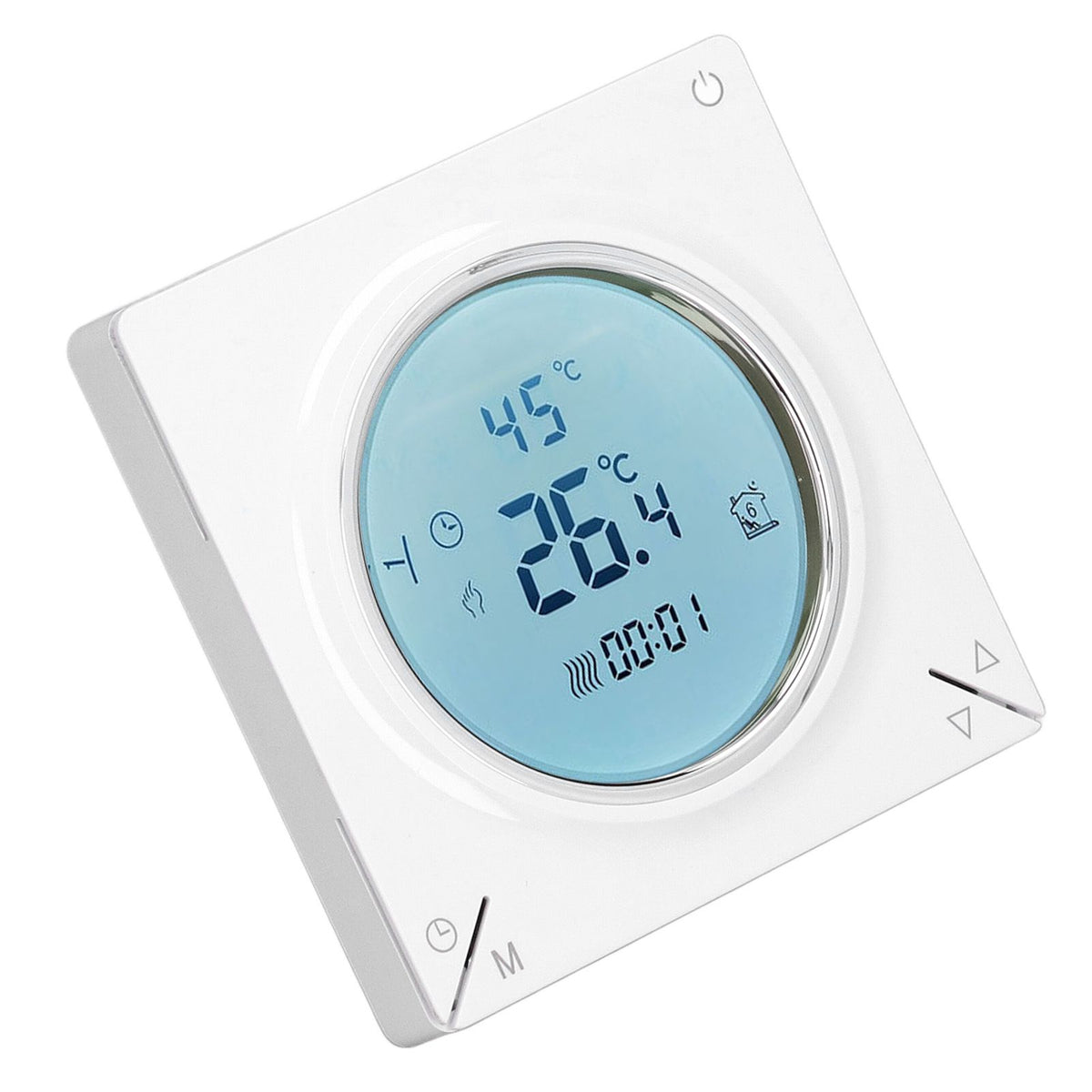 Smart Thermostat Fast Reading Reliable Chip Strong Anti Interference Practical LCD Screen Thermostat for Home