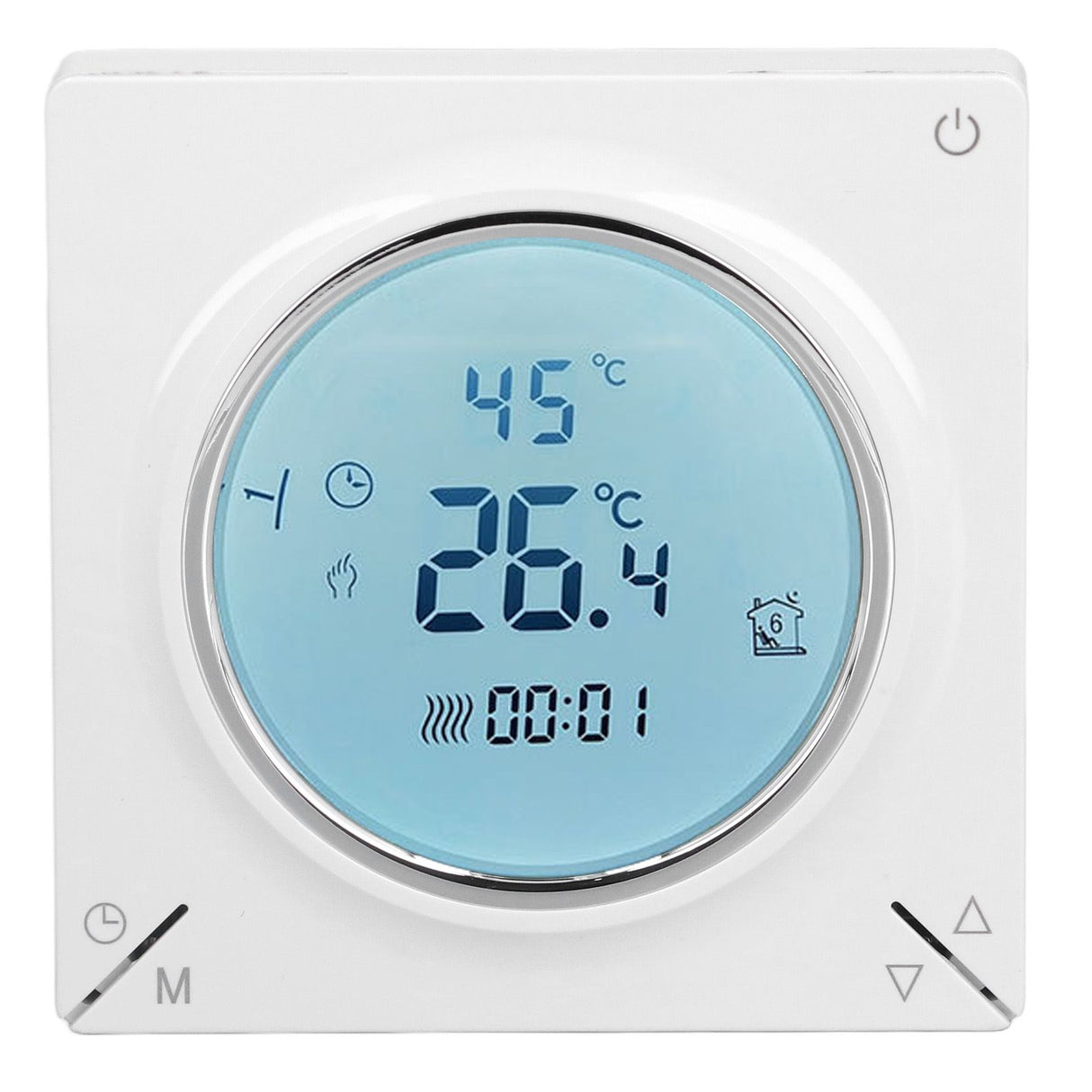 Smart Thermostat Fast Reading Reliable Chip Strong Anti Interference Practical LCD Screen Thermostat for Home