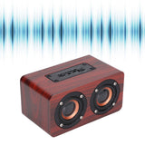 Speaker Portable Red Dual Speakers Voice Call Usb Charging Wooden Speaker Subwoofer - Extra Image