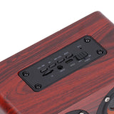 Speaker Portable Red Dual Speakers Voice Call Usb Charging Wooden Speaker Subwoofer - Extra Image