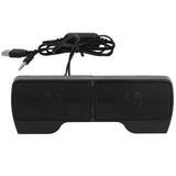 Laptop Speakers USB Powered Wired Monitor Soundbar Stereo Sound with Screen Clip for Monitor Notebook Tablets TV - Close-Up Angle